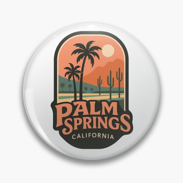 Item preview, Desert Sunset with Palms and Cacti in Palm Springs, California designed and sold by Aryabek.