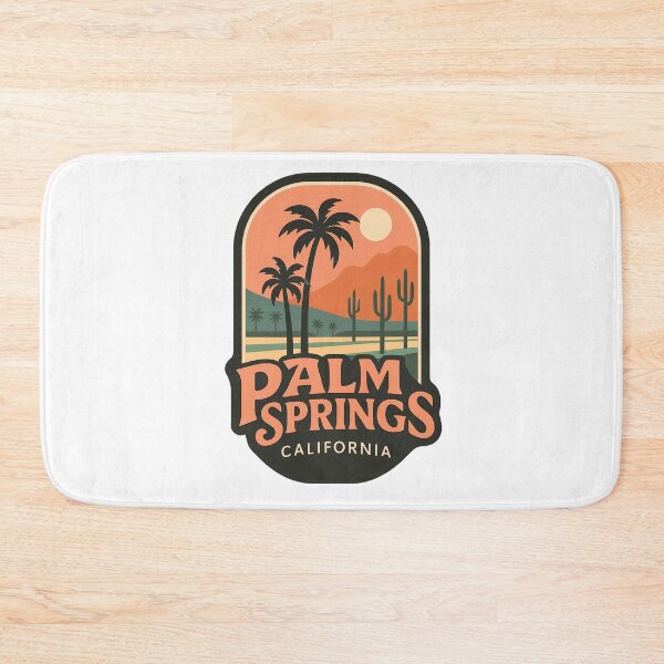 Item preview, Desert Sunset with Palms and Cacti in Palm Springs, California designed and sold by Aryabek.