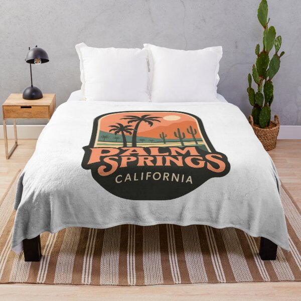 Item preview, Desert Sunset with Palms and Cacti in Palm Springs, California designed and sold by Aryabek.
