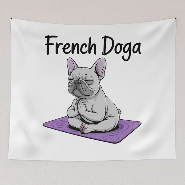 Item preview, French Bulldog Yoga Cobblers Pose Lover designed and sold by Sunset4Bones.