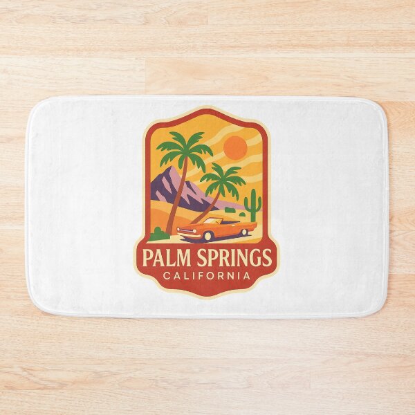 Item preview, Retro Palm Springs California Sunset with Mountains and Classic Car designed and sold by Aryabek.