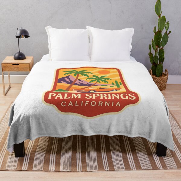 Item preview, Retro Palm Springs California Sunset with Mountains and Classic Car designed and sold by Aryabek.