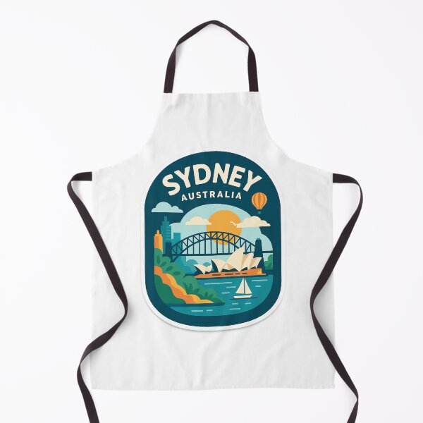Item preview, Colorful Sydney Badge with Harbour Bridge and Opera House designed and sold by Aryabek.