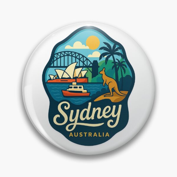 Item preview, Sydney Harbour View with Kangaroo, Bridge, and Opera House designed and sold by Aryabek.