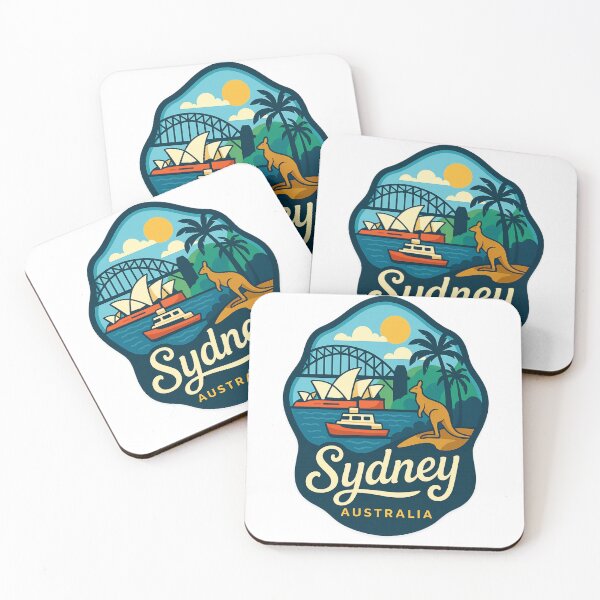 Item preview, Sydney Harbour View with Kangaroo, Bridge, and Opera House designed and sold by Aryabek.