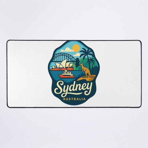 Item preview, Sydney Harbour View with Kangaroo, Bridge, and Opera House designed and sold by Aryabek.