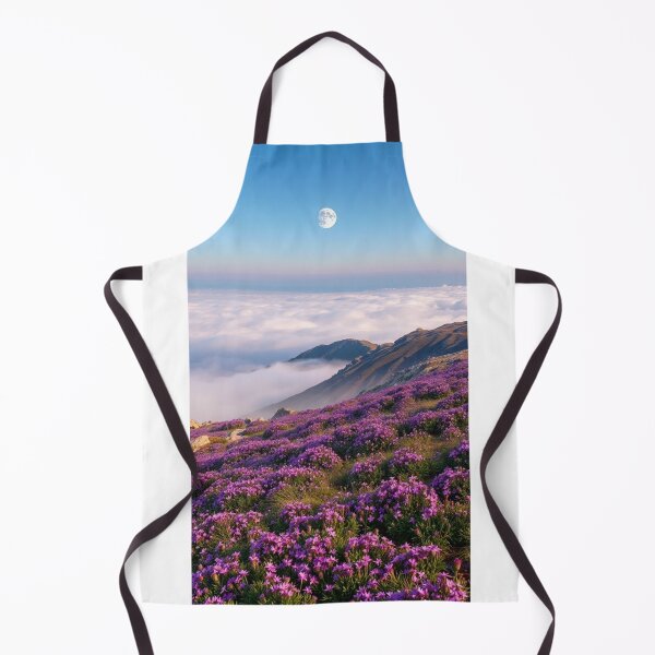 Item preview, Moonlit Mountain Bloom | Purple Flowers Above the Clouds designed and sold by Jade Ado.