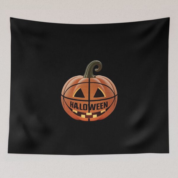 Item preview, Jack O'Lantern Pumpkin Basket Ball , Scary Halloween  designed and sold by THagBlue.