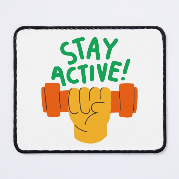 Item preview, Stay Active – Motivational Fitness Design designed and sold by SoulMint.