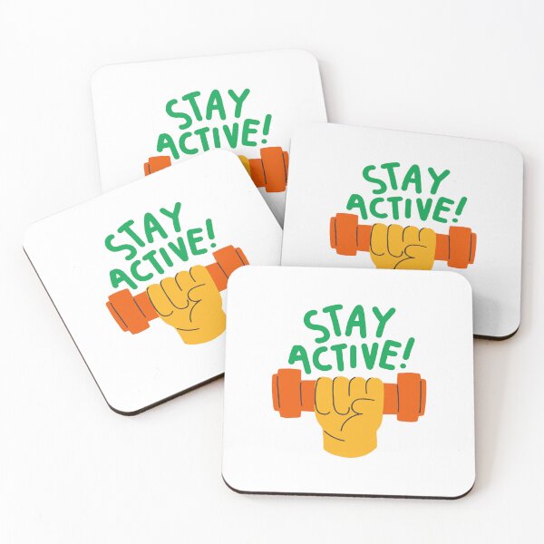 Item preview, Stay Active – Motivational Fitness Design designed and sold by SoulMint.
