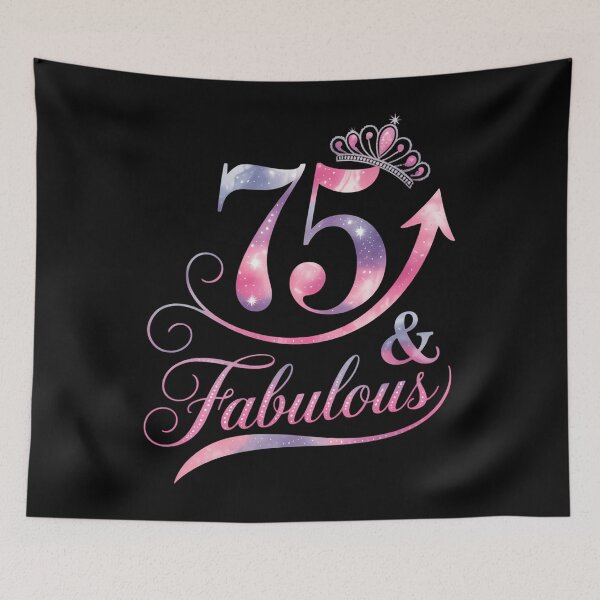 Item preview, 75 Years Old And Fabulous Happy 75th Birthday designed and sold by Sunset4Bones.