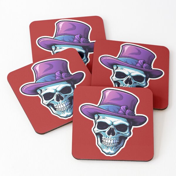 Item preview, A SKULL WITH A PURPLE HAT designed and sold by infinitearte.