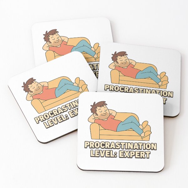 Item preview, Procrastination Level: Expert | Funny Lazy Cartoon Design designed and sold by Nuvijo.