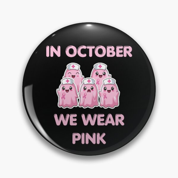 Item preview, In october we wear pink nurse ghost Halloween 2025 designed and sold by sapala-crafts.
