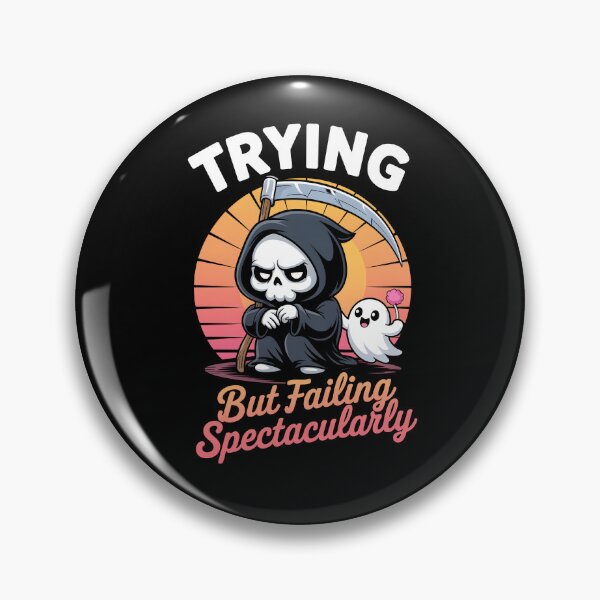 Item preview, Grim Reaper – Funny Failing Halloween Skeleton Humor designed and sold by Taans-Creation.
