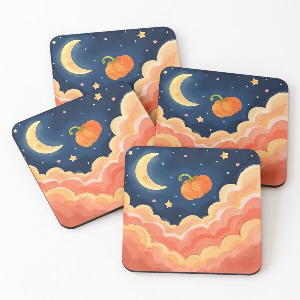 Item preview, “A Night of Moonlight and Pumpkins” designed and sold by nighttime1990.