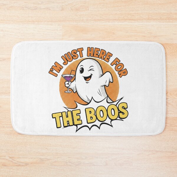 Item preview, I'm Just Here For The Boos | Retro Comic Ghost Funny Halloween Pun designed and sold by Wear Sculpt.