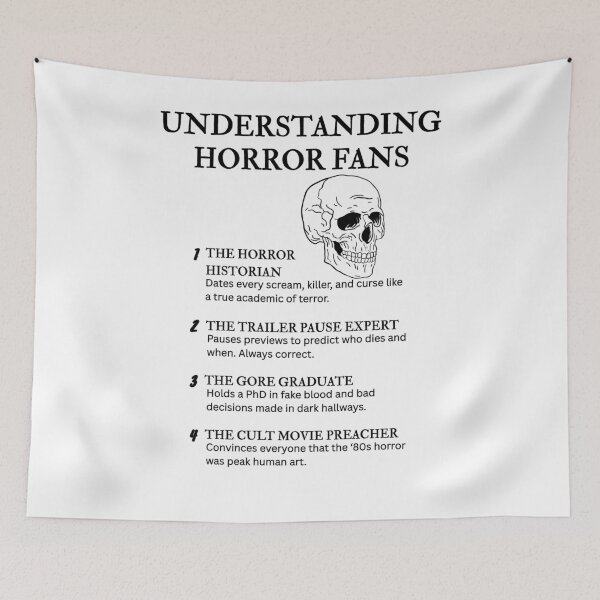 Item preview, Understanding Horror Fans – The Slasher Movie Edition designed and sold by PsyFlow35.