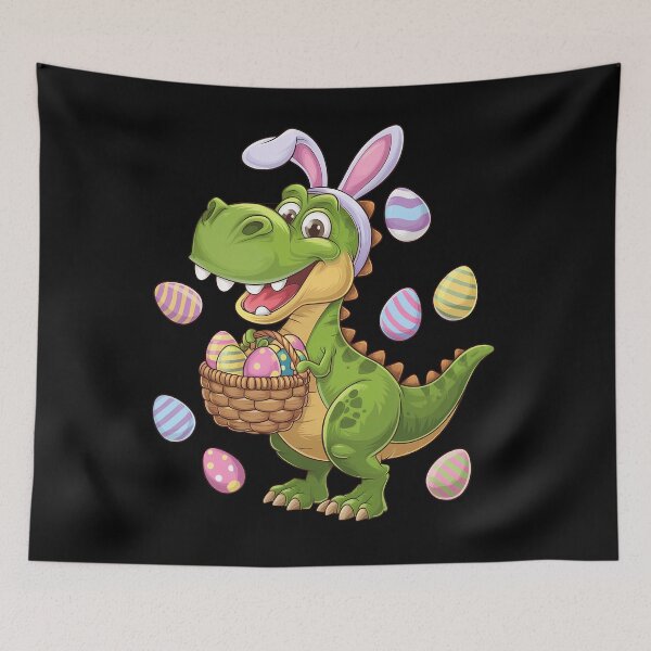 Item preview, Easter Dinosaur Bunny Ears Easter Basket Stuffers Kids Boys designed and sold by papertaless.