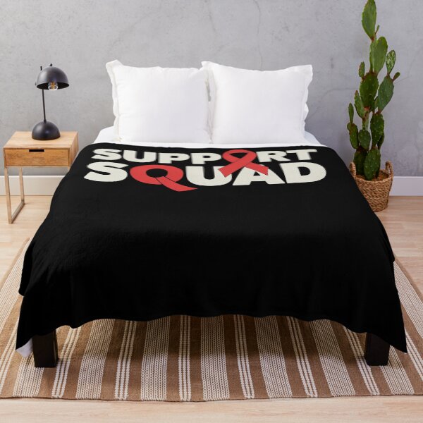 Item preview, Family HIV Awareness Red Ribbon Men Women AIDS Support Squad designed and sold by papertaless.