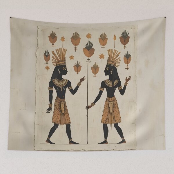 Item preview, Ancient Egyptian Elegance – Tribal Heritage Wall Art designed and sold by GeetArtHouse.