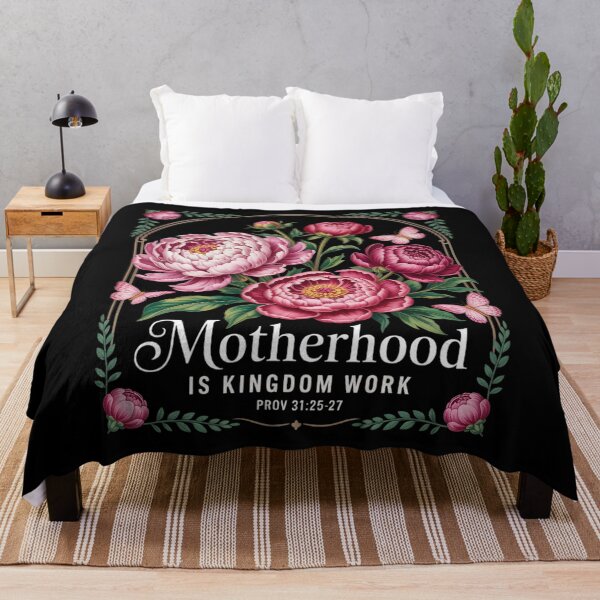 Item preview, Motherhood Is Kingdom Work Inspirational Floral  designed and sold by Patricsselin.