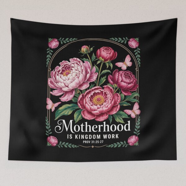 Item preview, Motherhood Is Kingdom Work Inspirational Floral  designed and sold by Patricsselin.