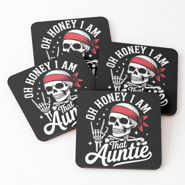 Item preview, Auntie Funny Aunt Messy Bun Skeleton designed and sold by CookWorldLaughs.
