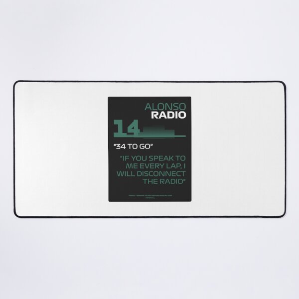 Item preview, I will disconnect the radio - Fernando Alonso F1 Team Radio designed and sold by Heybratan.
