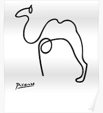 Pablo Picasso Camel Artwork T Shirt, Reproduction Sketch Poster
