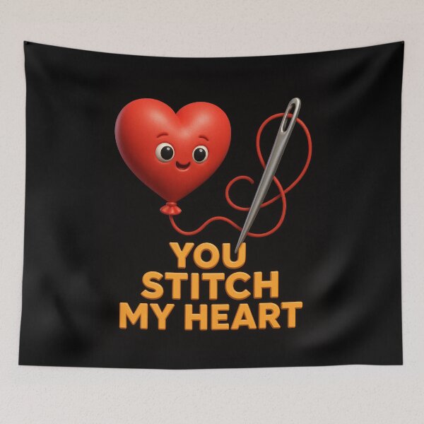Item preview, You Stitch my Hearth designed and sold by DesignShopAD.