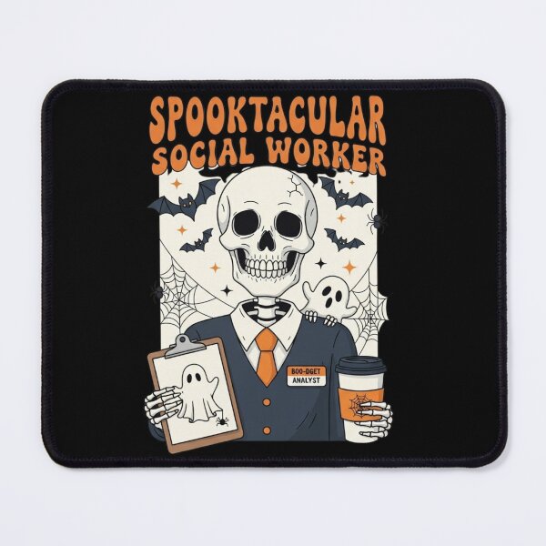 Item preview, SpooktacuSpooky Social Worker Shirt – Cute Skeleton Halloween Gift for Professionalslar Social Worker designed and sold by Yallwofunart.