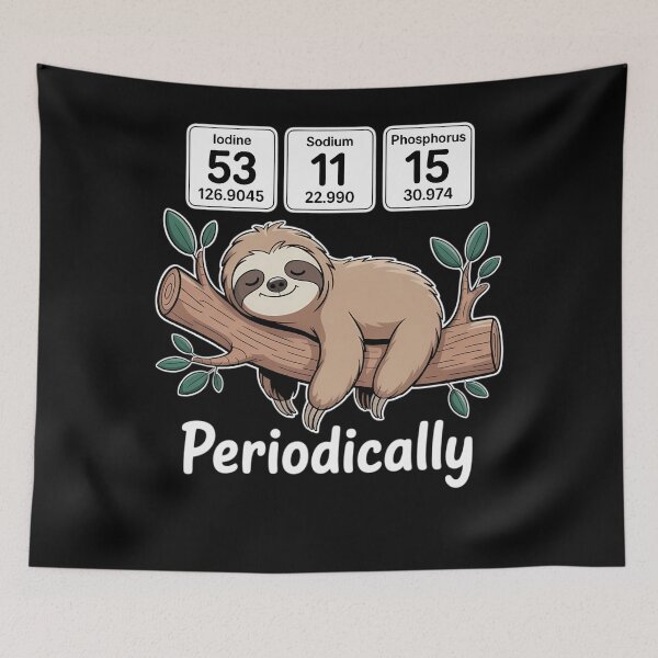 Item preview, Funny Science Sloth Nap Periodically Sloths Lovers designed and sold by Formatage.