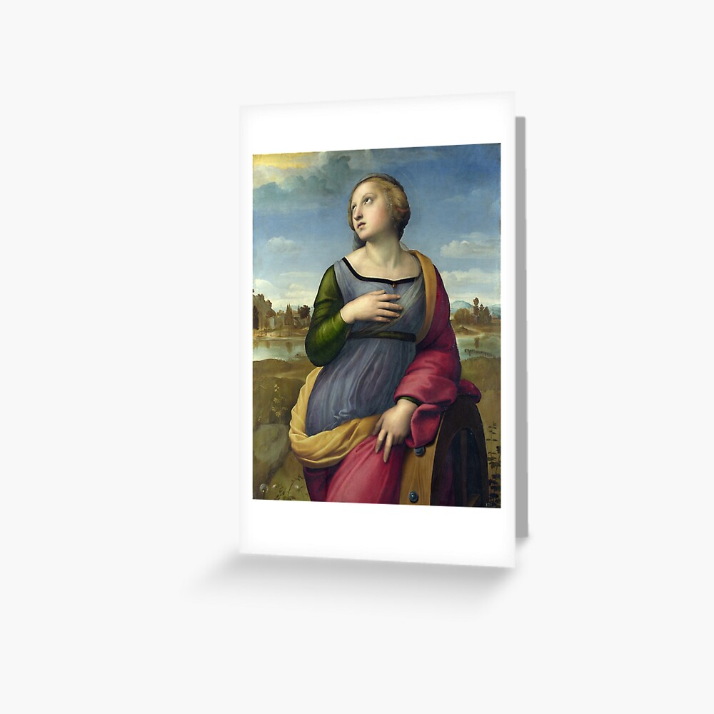 “Saint Catherine of Alexandria (Raphael)” Greeting Card for Sale by