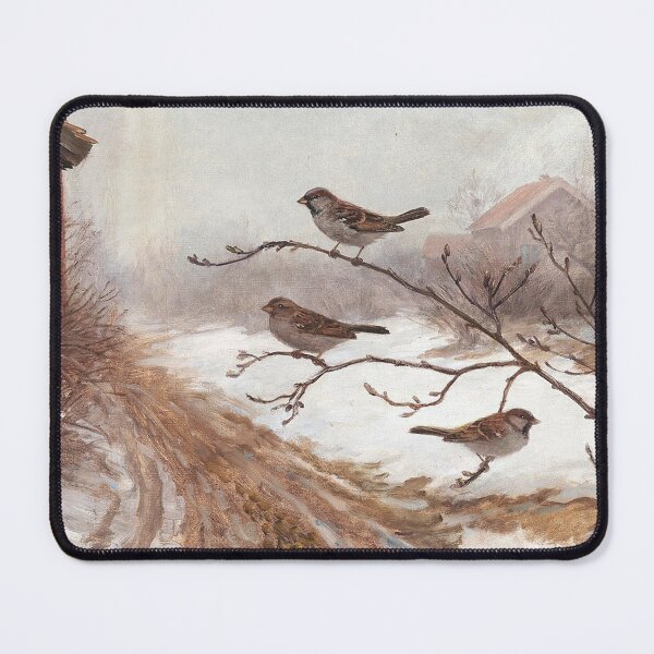 Item preview, A Winter Scene with Birds designed and sold by tomorrowsart.