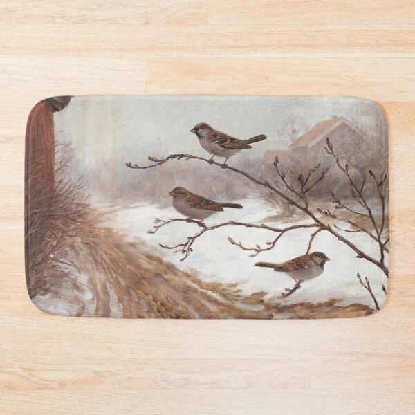 Item preview, A Winter Scene with Birds designed and sold by tomorrowsart.