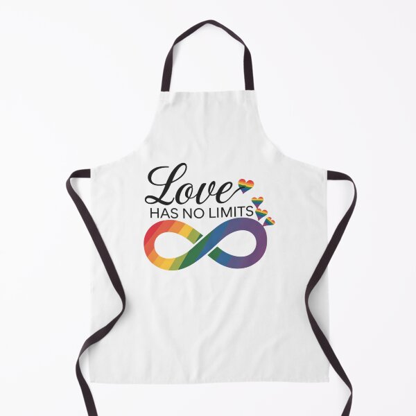 Item preview, Gay Pride Love Has No Limits Saying Infinity LGBTQ Flag designed and sold by Formatage.