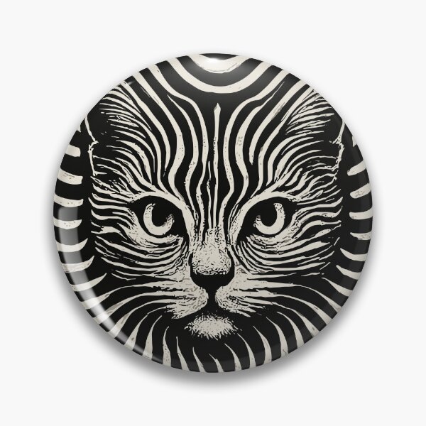 Item preview, Hypnotic Cat Optical Illusion designed and sold by SeoulInkSoul.