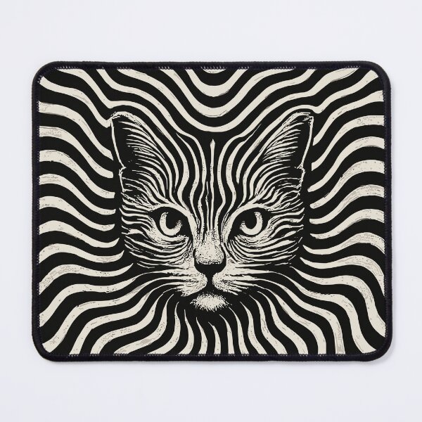 Item preview, Hypnotic Cat Optical Illusion designed and sold by SeoulInkSoul.