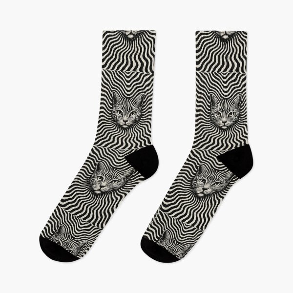 Item preview, Hypnotic Cat Optical Illusion designed and sold by SeoulInkSoul.