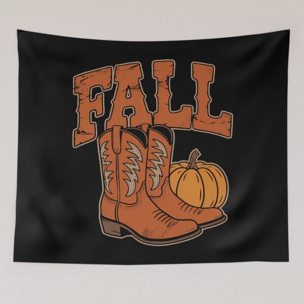 Item preview, Fall Pumpkin Cowboy Western Thanksgiving Autumn designed and sold by DoorwayThreads.