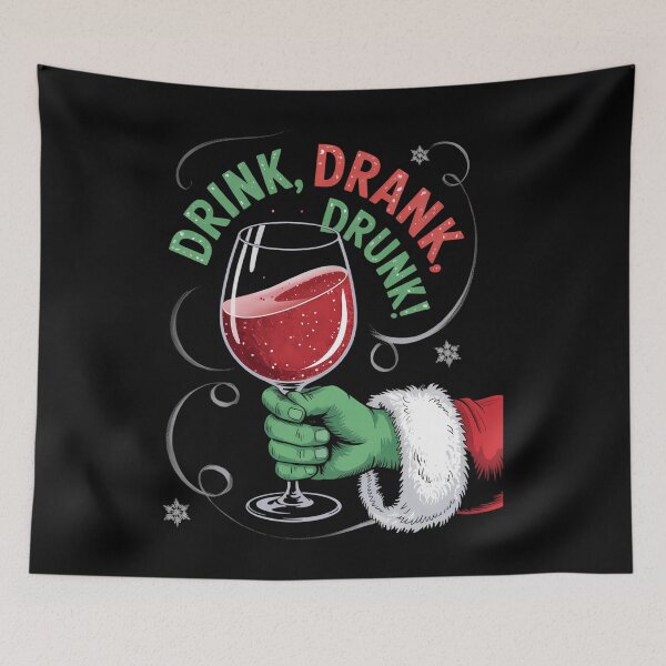 Item preview, Funny Christmas Drink xmas holiday Wine designed and sold by DoorwayThreads.