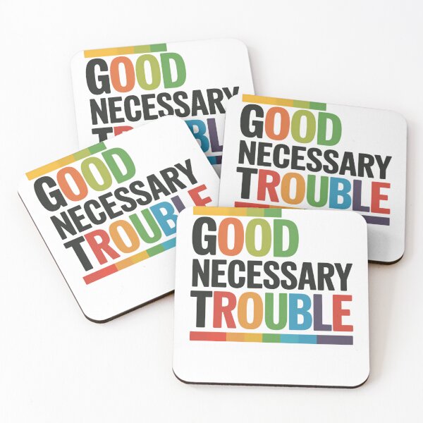 Item preview, Get in Good Necessary Trouble Rainbow Edition designed and sold by Formatage.