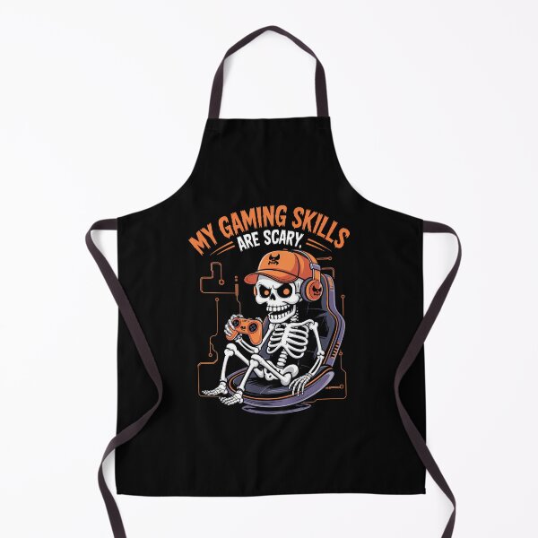 Artikelvorschau, Lustiges Halloween-Skelett-Gamer-Videospiel entworfen und verkauft von DoorwayThreads.