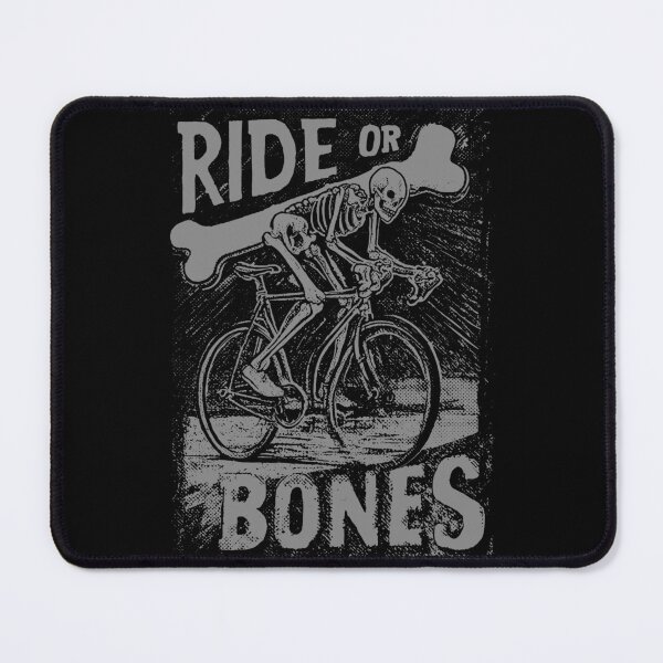 Item preview, RIDE OR BONES – Skeleton on Fixed Gear Bike | Urban Punk Cycling Art designed and sold by Absyntart.