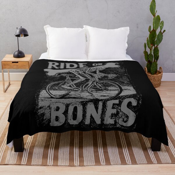Item preview, RIDE OR BONES – Skeleton on Fixed Gear Bike | Urban Punk Cycling Art designed and sold by Absyntart.
