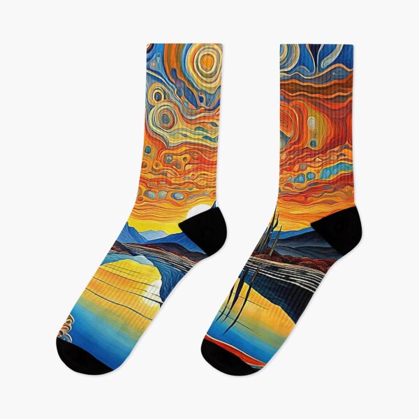 Item preview, Sunset reflects on lake 2 designed and sold by George Hutton Hunter.