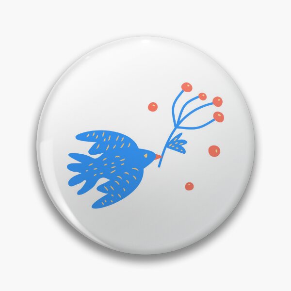 Item preview, Blue pigeon with a sprig of rowan designed and sold by IrinaAvdeeva.