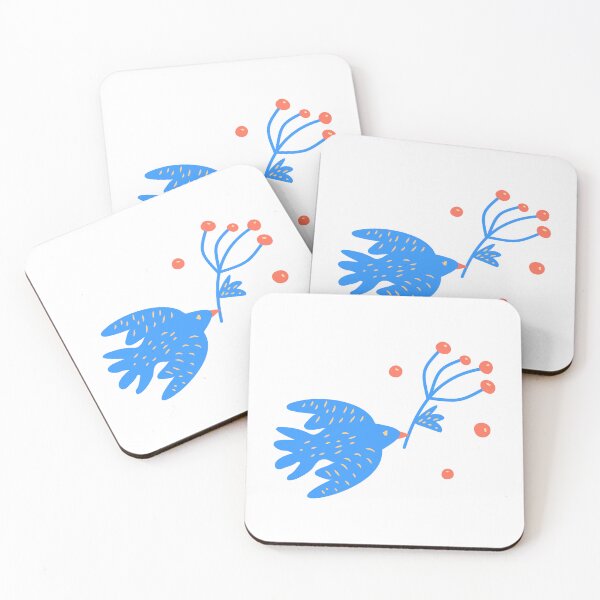 Item preview, Blue pigeon with a sprig of rowan designed and sold by IrinaAvdeeva.