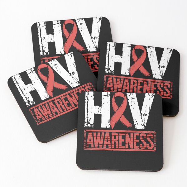 Item preview, HIV Awareness Red Ribbon Sexually Transmitted Infection AIDS designed and sold by Formatage.